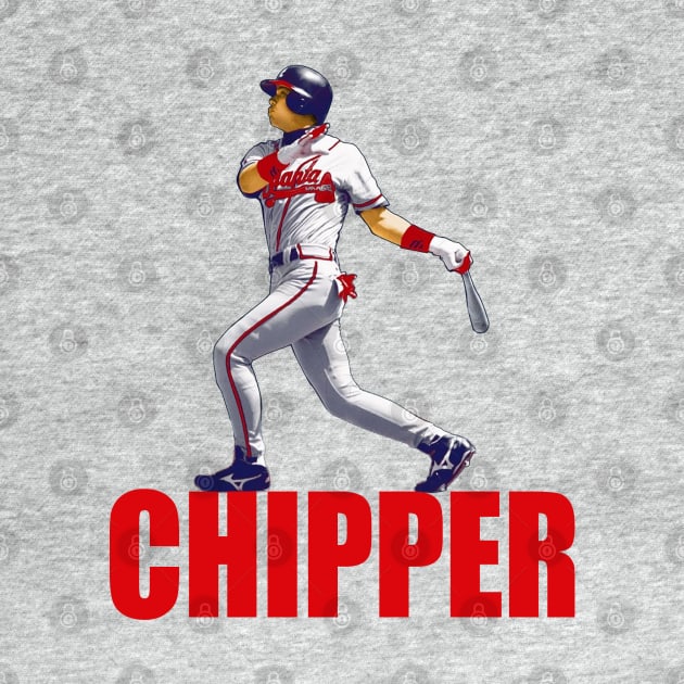 Atlanta Braves Legend Chipper Jones by RetroZest